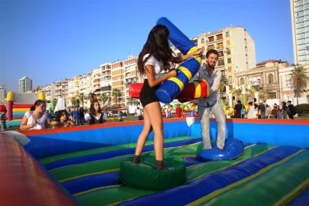 Gladyatör Şişme Oyuncak Parkuru Kiralama İzmir Organizasyon