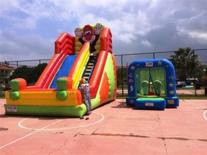 Şişme Oyun Parkuru Palyaço Kaydırak Kiralama