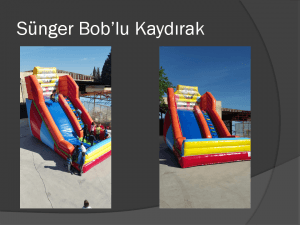 Sünger Bob'lu Şişme Oyuncak Kiralama