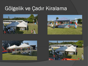 Gölgelik ve Çadır Kiralama İzmir Organizasyon