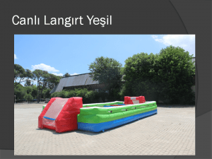 İzmir Organizasyon Canlı Langırt Kiralama Şişme Oyun Parkuru