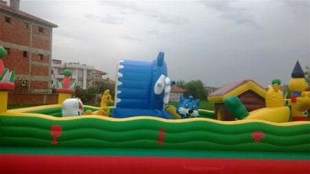 Kedili Combo Kiralama Şişme Oyun Parkuru Kiralama