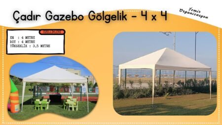Çadır Gazebo Gölgelik Kiralama 4x4