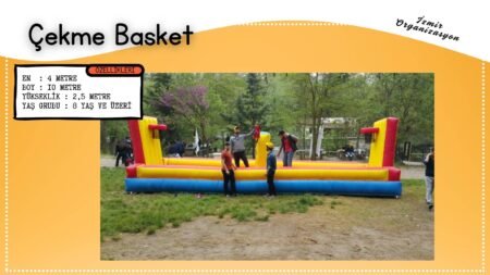 Çekme Basket Şişme Oyuncak Kiralama İzmir Organizasyon